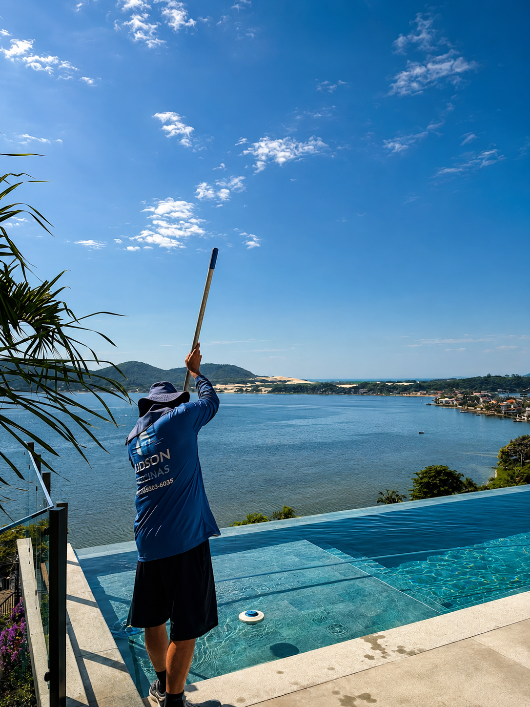 Judson em instalação profissional de piscina